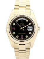 Rolex Day-Date 36mm Black Dial 118238