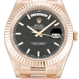 Rolex Day-Date II 40mm Black Dial 218235-2