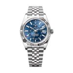 Superclone Rolex Sky-Dweller 42 mm Bright blue 336934 Jubilee