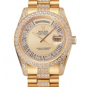 Superclone Rolex Day-Date 37mm Gold Dial 1453954