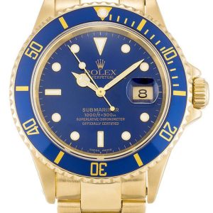 Superclone Rolex Submariner 40mm Blue Dial 16618LB