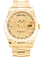 Rolex Day-Date 36mm Gold Dial 118238