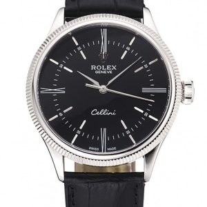 Superclone Rolex Cellini 39mm Black Dial 622654