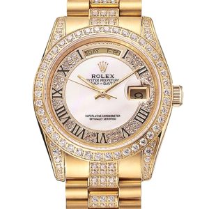 Superclone Rolex Day-Date 37mm White Dial 1453958