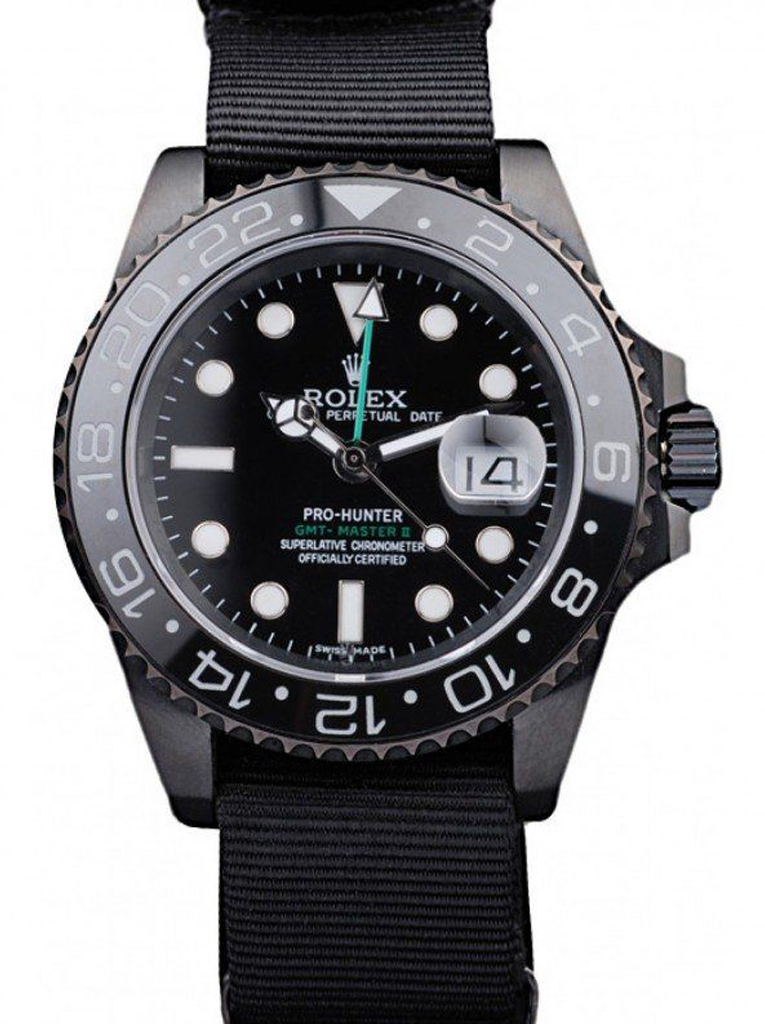Superclone Rolex GMT-Master II 40mm Black Dial REP016827 Superclone Rolex GMT-Master II 40mm Black Dial REP016827
